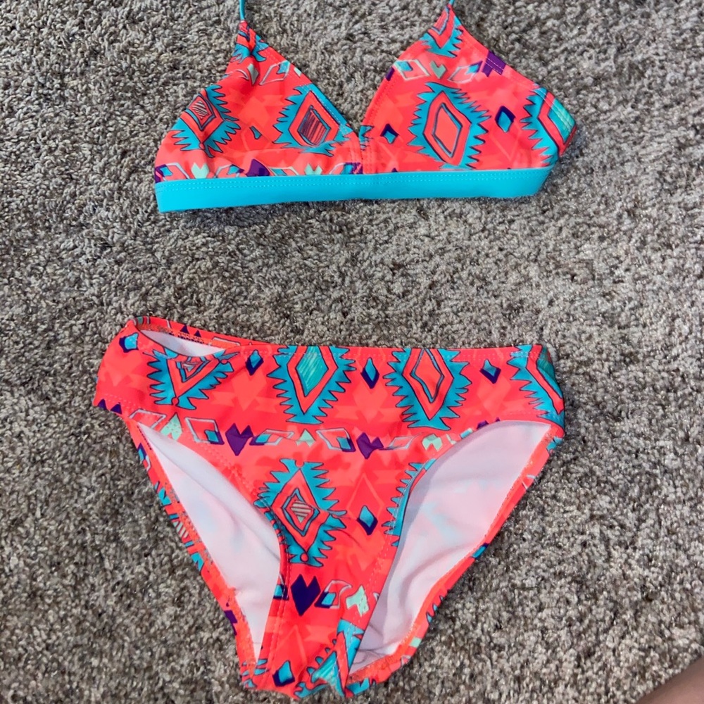 Orange bathing suit